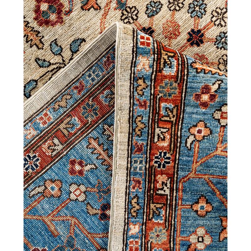 Serapi One-of-a-Kind Hand-Knotted Area Rug - Gray - 10' 0" x 13' 11"