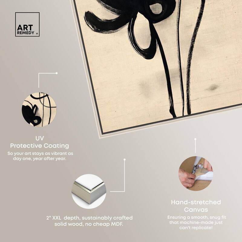 Florals in the Minimal I Canvas by Art Remedy