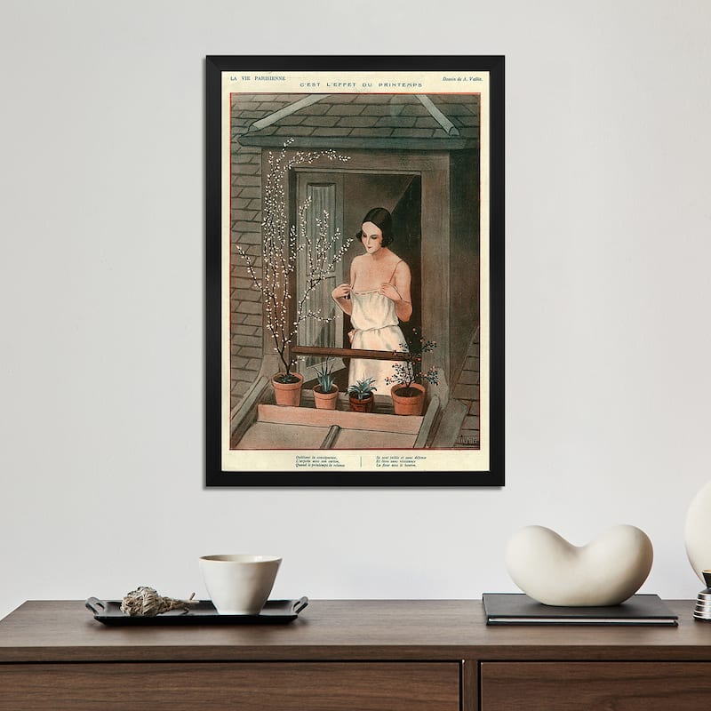 1925 La Vie Parisienne Magazine Plate Premium Framed Poster by Armand Vallee