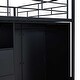 preview thumbnail 6 of 8, Black Metal Loft Bed with Drawers, Storage Staircase and Small Wardrobe for Kids, Boys and Girls, Bedroom