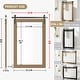 preview thumbnail 50 of 96, Modern Wall Mirrors, Rectangular Mirror with Wood Framed, Bathroom Mirror Barn Mirror Barn Door Mirror with Multi Size