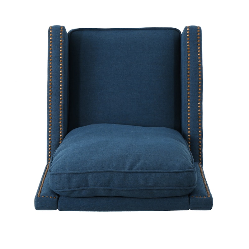 Fabric Upholstered Recliner Chair, Mid-Century Modern Recliner Adjustable Single Sofa Chair with Thicker Seat Cushion