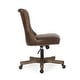 preview thumbnail 51 of 66, Coulee Upholstered Roll Back Swivel Office Chair by Christopher Knight Home - 24.75" L x 27.75" W x 35.50-40.00" H