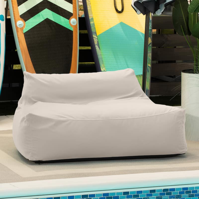 Jaxx Lavista Outdoor Bean Bag Loveseat / Modern Patio Sofa