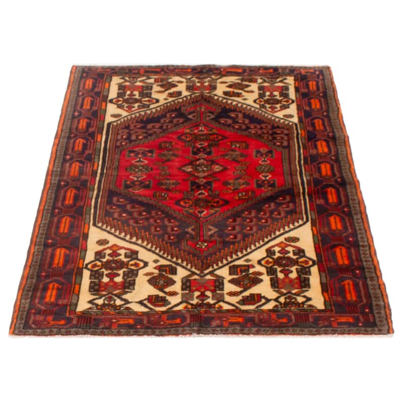 ECARPETGALLERY Hand-knotted Andelz Cream Wool Rug - 4'6 x 6'6