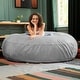 preview thumbnail 10 of 66, Jaxx Cocoon 6 Ft Giant Bean Bag Sofa and Lounger for Adults, Microsuede