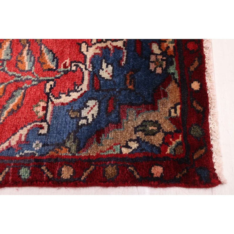 ECARPETGALLERY Hand-knotted Andelz Red Wool Rug - 3'1 x 8'2