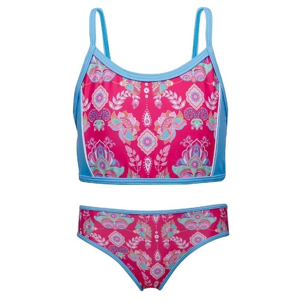 Shop Sun Emporium Little Girls Coral Pink Gypsy Action Back Bikini