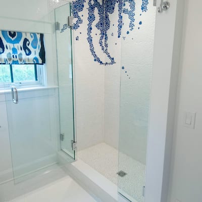 Merola Tile Pebble White 10-3/4" x 10-7/8" Porcelain Floor and Wall Tile