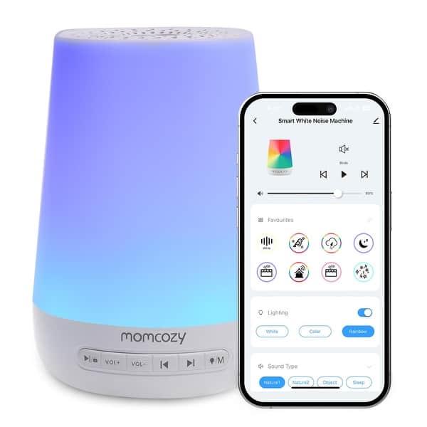 slide 2 of 12, Smart Baby Sound Machine - App Remote Control - White - No size
