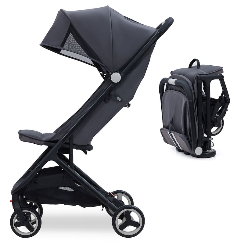 Compact Lightweight Stroller with One-Hand Fold