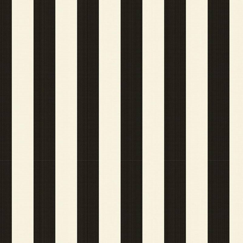 Sunbrella Stripe Fabric 1-Piece Indoor/Outdoor Square Throw Pillow, 18"W x 18"L