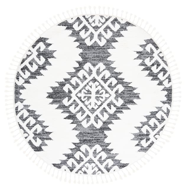 SAFAVIEH Moroccan Tassel Shag Iulieana Boho Tribal 2-inch Thick Rug