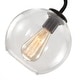 preview thumbnail 25 of 29, 5-Light Modern Linear Sputnik Branch Kitchen Island Light Clear Glass Globe Bubble Chandelier for Dining Room
