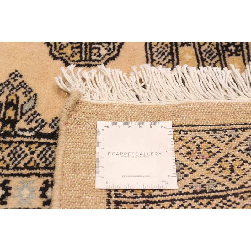 ECARPETGALLERY Hand-knotted Finest Peshawar Bokhara Beige Wool Rug - 9'3 x 12'1