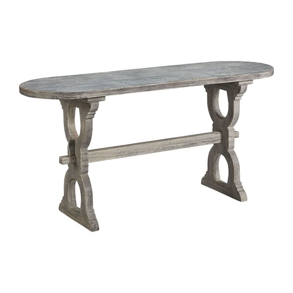 Mt. Juliet 67-inch Oval Console Accent Table with Lyre Base. Opens flyout.