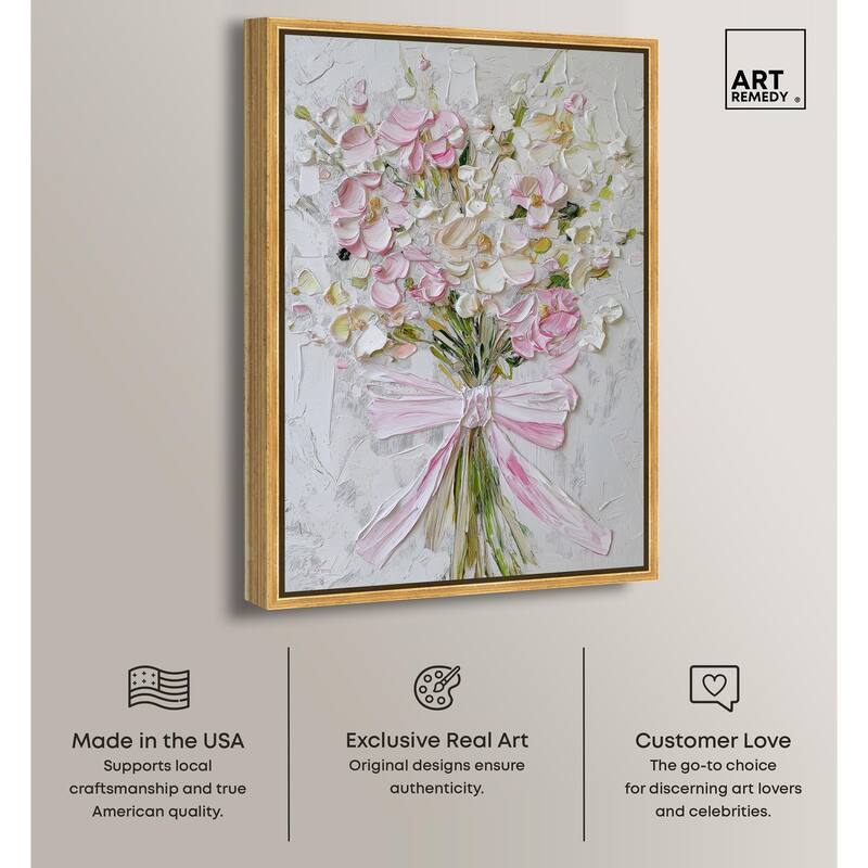 Layered Lily Canvas by Art Remedy