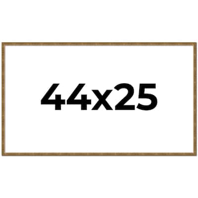 44x25 Frame Gold Kingsley Distressed Solid Wood Picture Frame Width