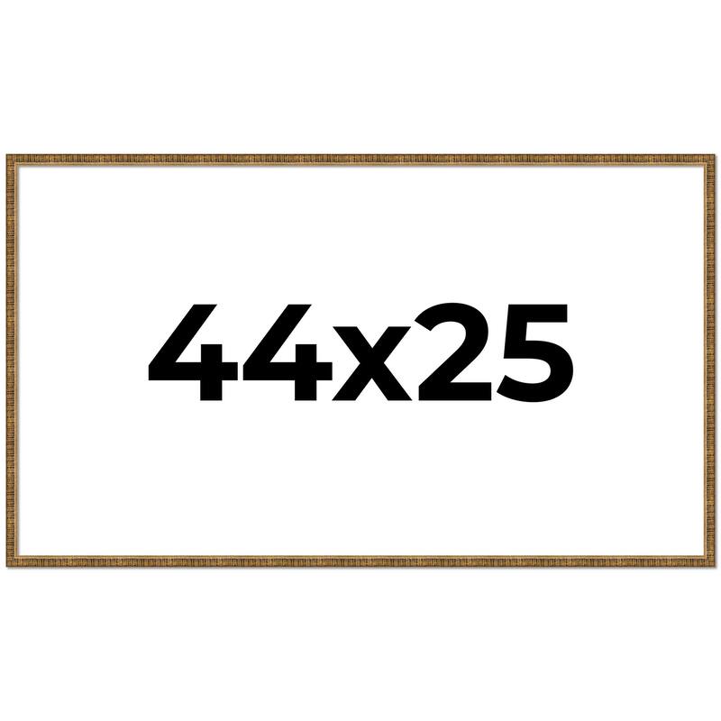 44x25 Frame Gold Solid Wood Picture Frame - Complete Modern Photo