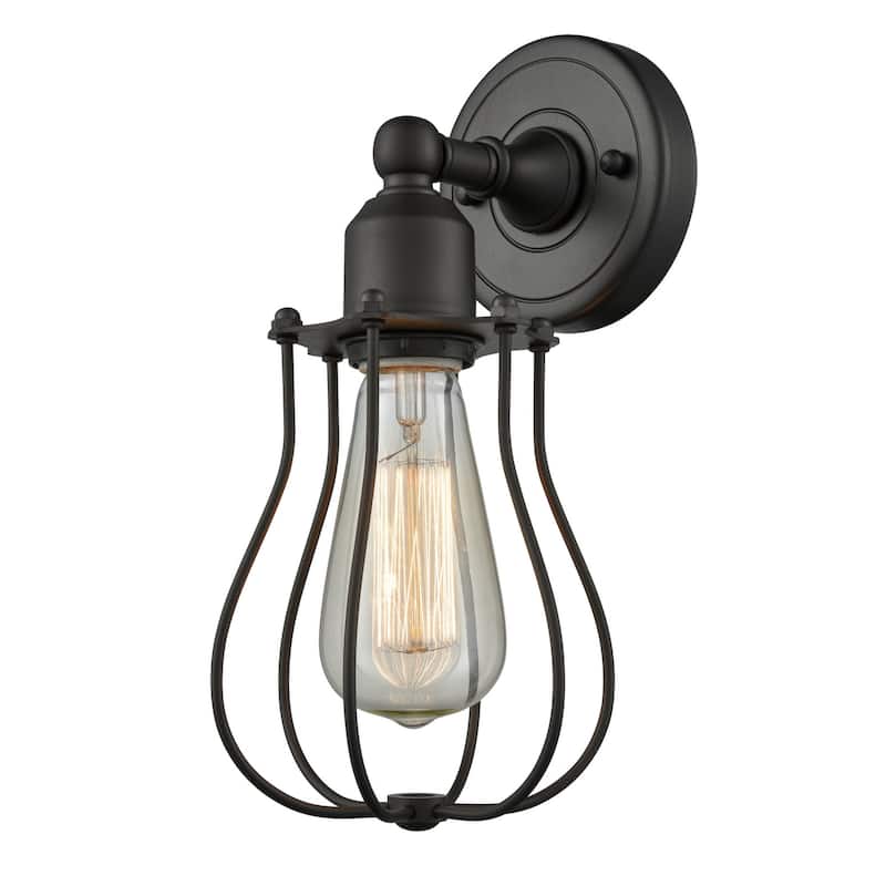 Innovations Lighting Muselet Single Light 11" Tall Bathroom Sconce - Oil Rubbed Bronze