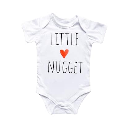 Little Chicken Nugget Heart - Baby Boy Girl Clothes Infant Bodysuit Funny Cute Newborn