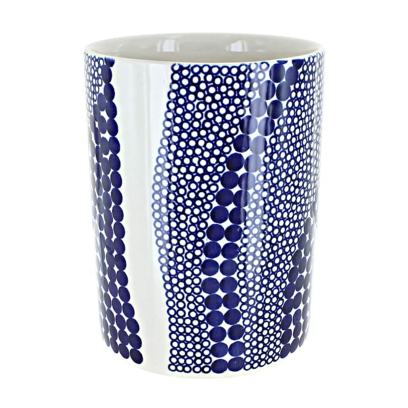 Blue Rose Polish Pottery 832 Zaklady Utensil Jar - Zara
