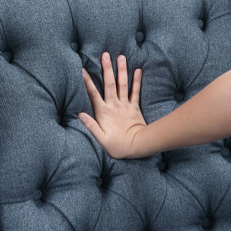 Haven 29" Textured Accent Chair - Button-tufted Chair Back