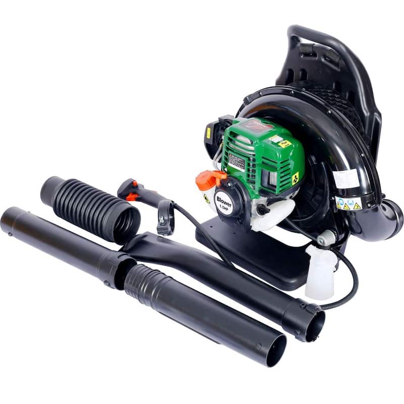 1.5HP 580CFM 4-Stroke Backpack Leaf Blower,Green