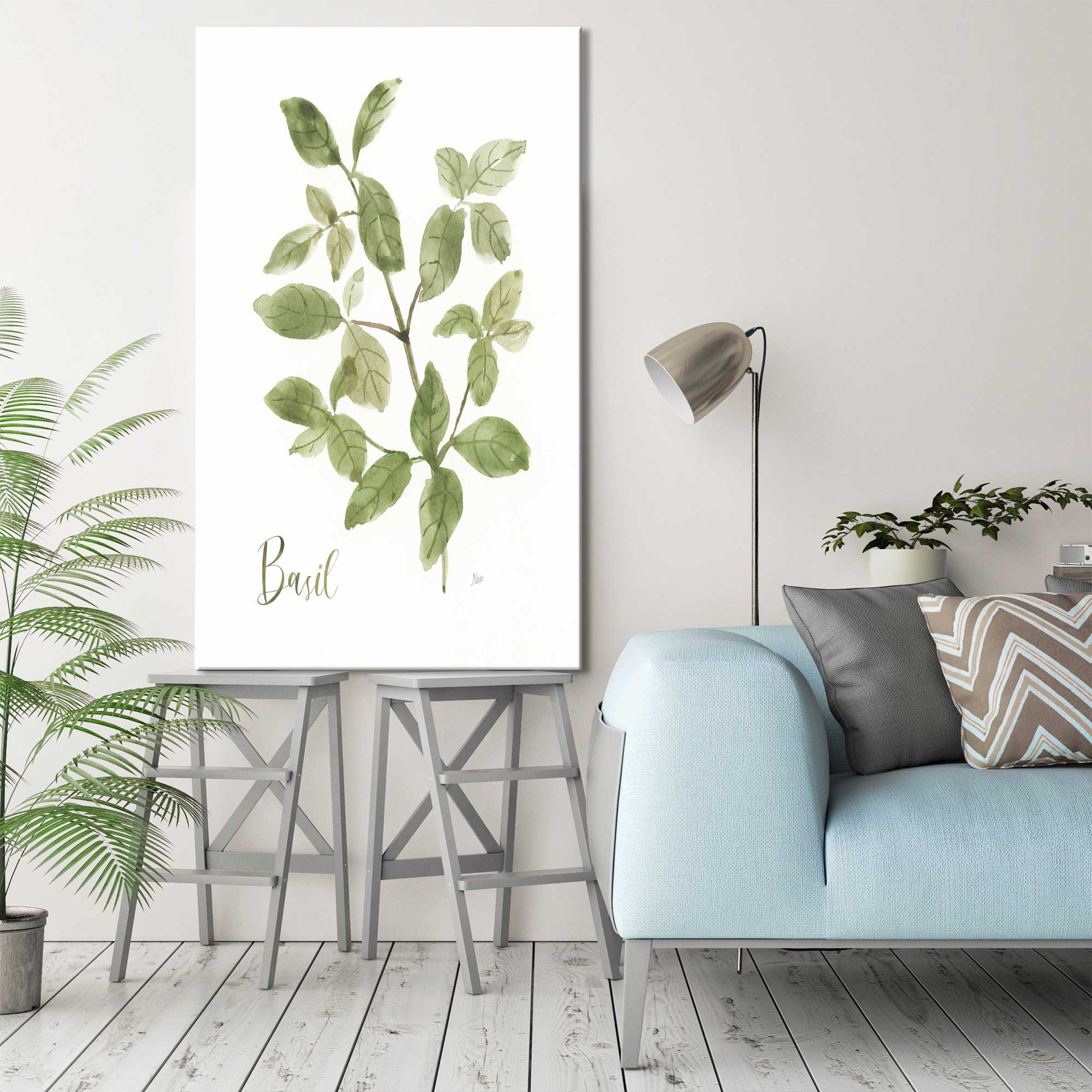  herb basil vertical by nan print on canvas bed bath beyond