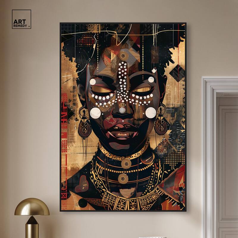 In Golden Accents Canvas by Art Remedy