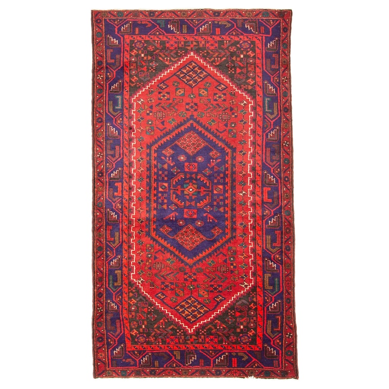 ECARPETGALLERY Hand-knotted Anadol Red Wool Rug - 4'8 x 8'7