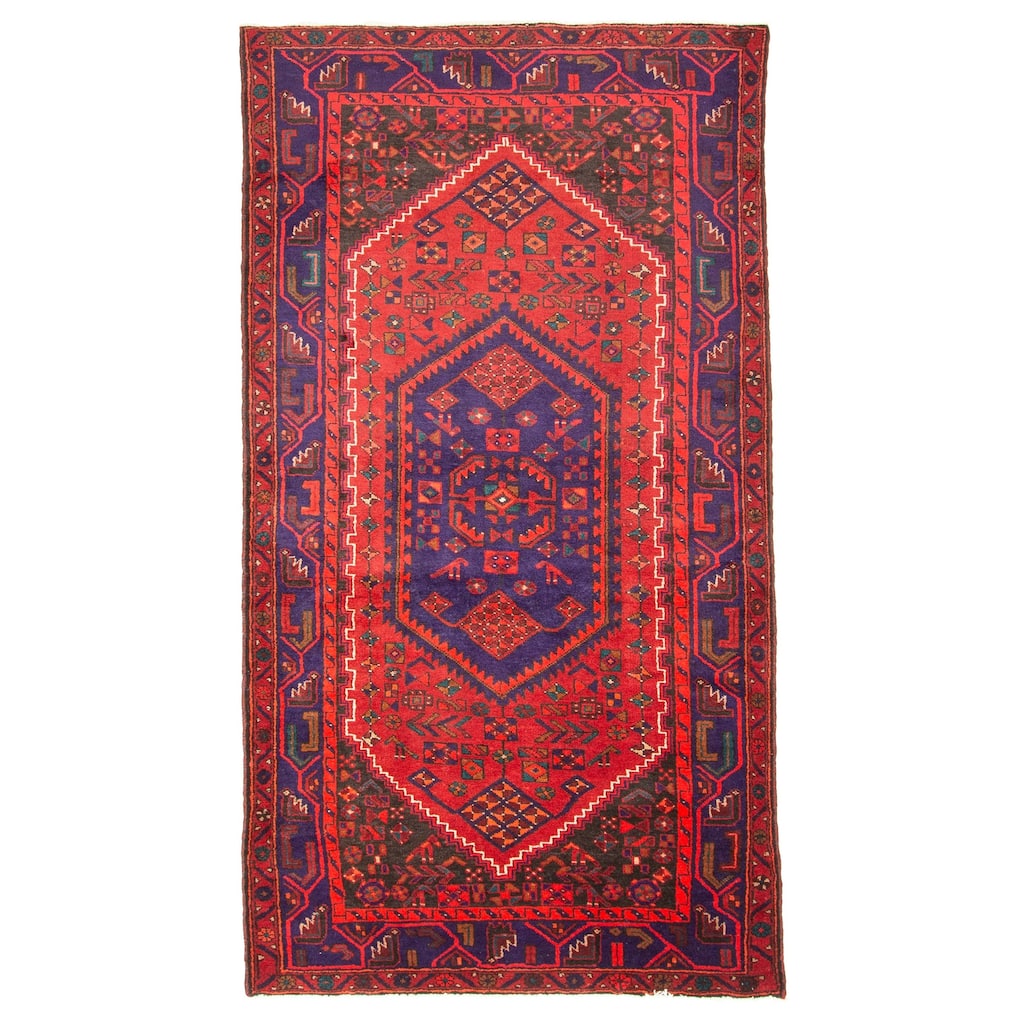 ECARPETGALLERY Hand-knotted Anadol Red Wool Rug - 4'8 x 8'7