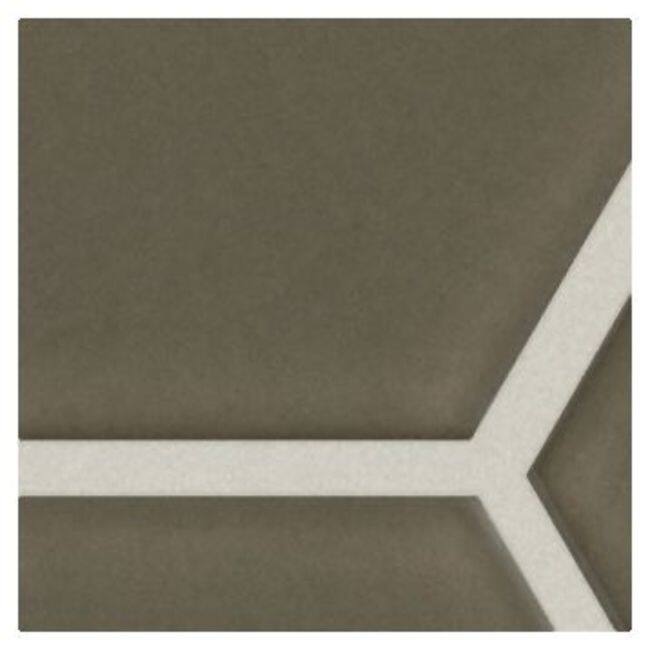 Shaw 448TS Ascendant - 9" x 11" Wall Mosaic Tile - Glass Visual - Sold - Sage