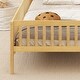 preview thumbnail 10 of 20, Twin Montessori Bed for Kids with House-Style Headboard and Storage Shelf