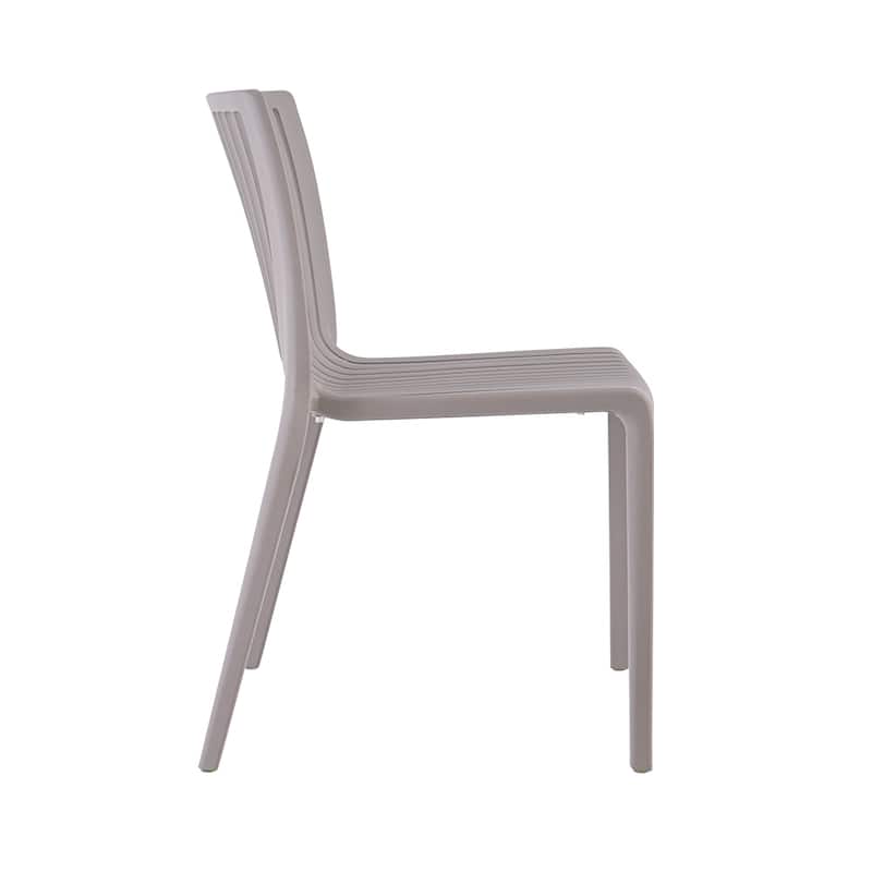 Lagoon Milos Resin Stackable All Weather Side Chair Set of 2