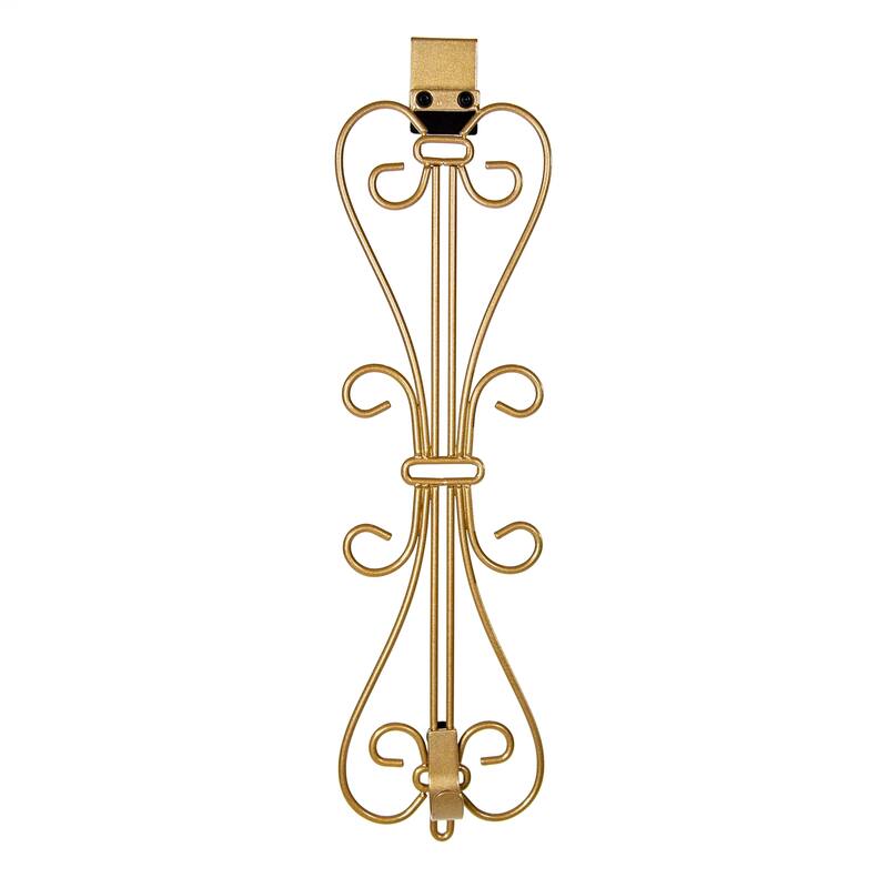 Adjustable Wreath Hanger for Door - Elegant (Gold) - Gold