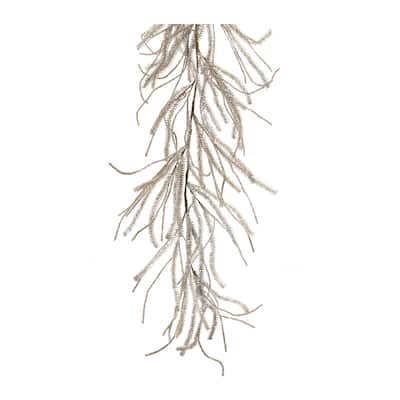 Glittered Pine Garland (Set of 2) - Silver
