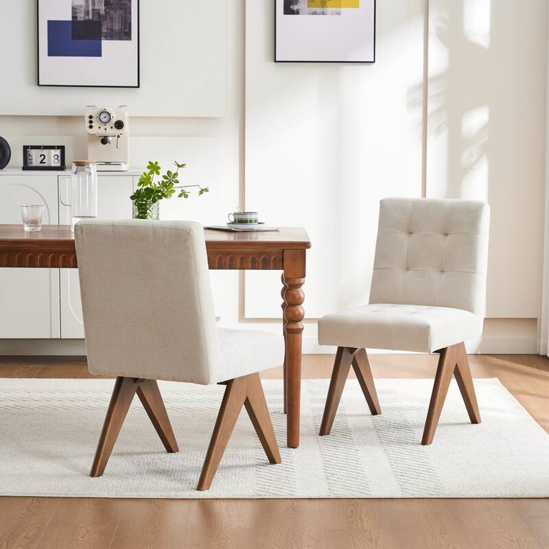 Mid Century Modern Dining Chair Set of 2