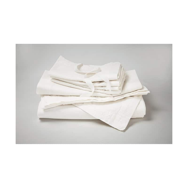 Threads Slub White Cloth Napkins Set of 4 - 20" x 20" Cotton Kitchen Textiles, Machine Washable, Everyday Use - 20 x 20