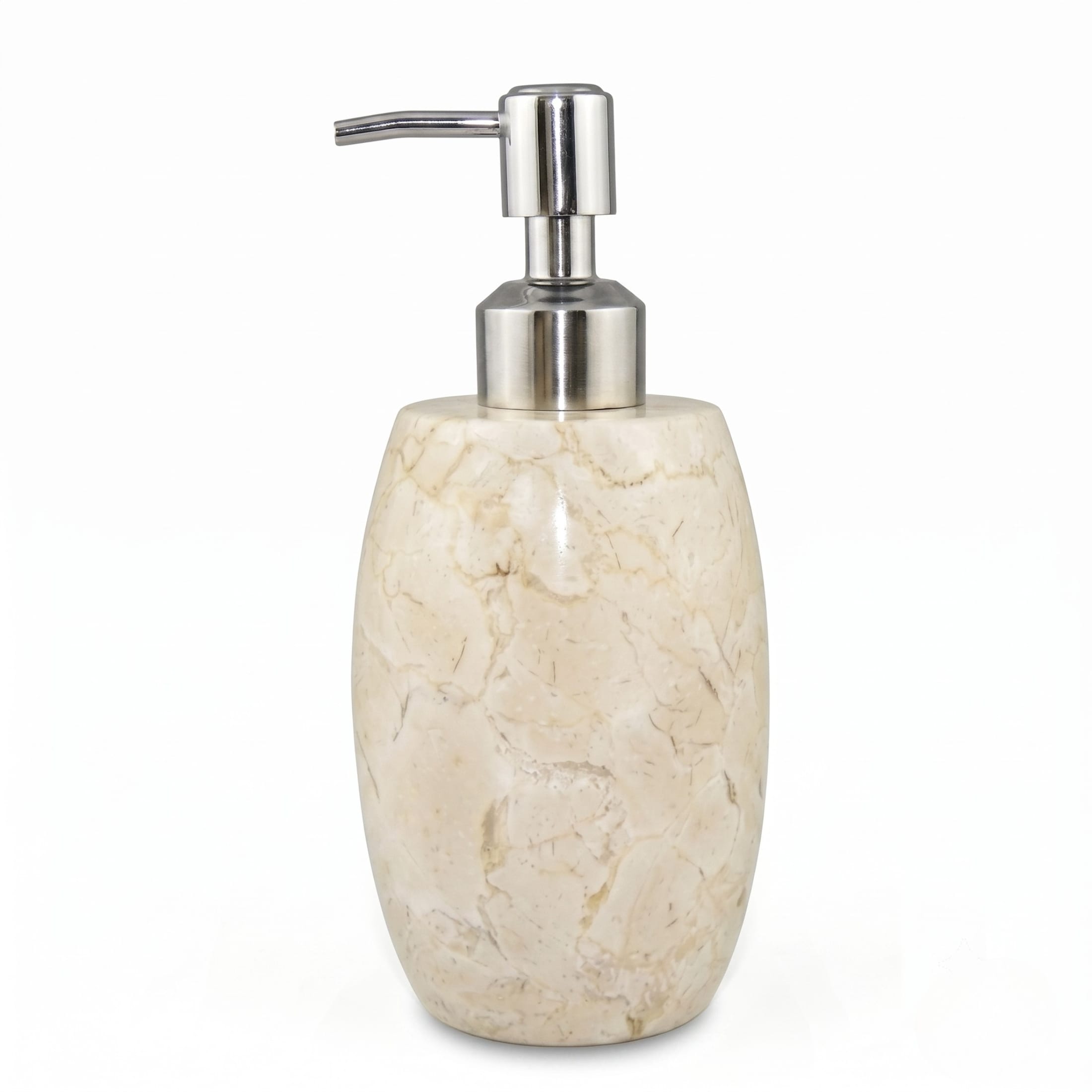 Creative Home Bowling Pin Collection Champagne Marble Liquid Soap and Lotion Dispenser