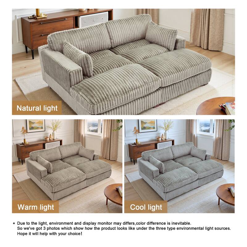 Modular Sectional Fabric Sofa for Living Room & Bedroom