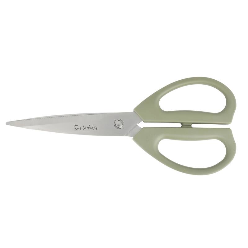 Sur La Table Kitchen Essentials High-Carbon German Steel 7 Piece Forged Cutlery Kitchen Knife Block Set W/ Ashwood Block