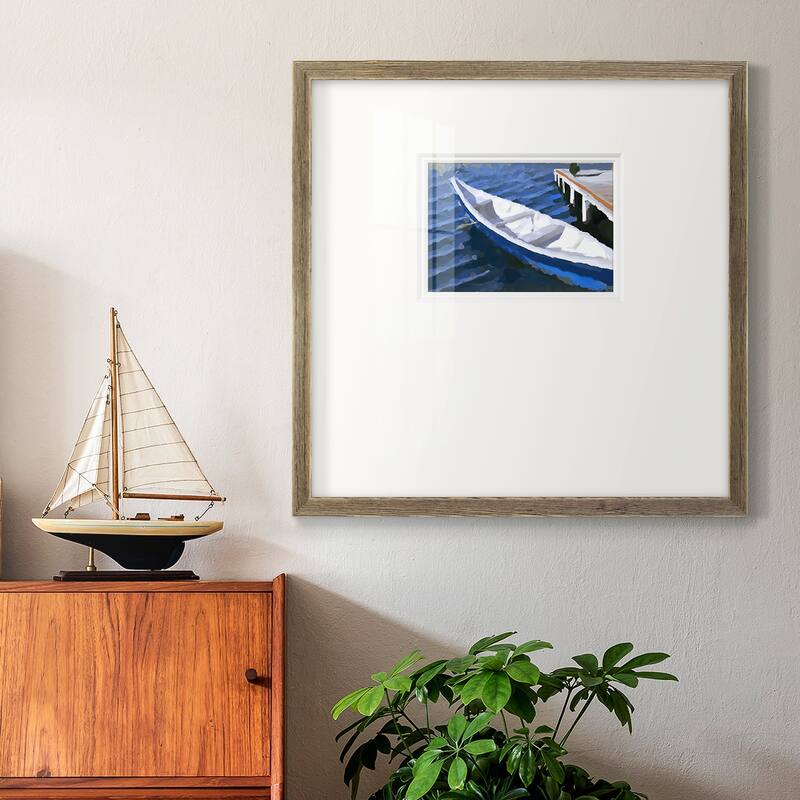 Colorful Rowboat IVPremium Framed Print