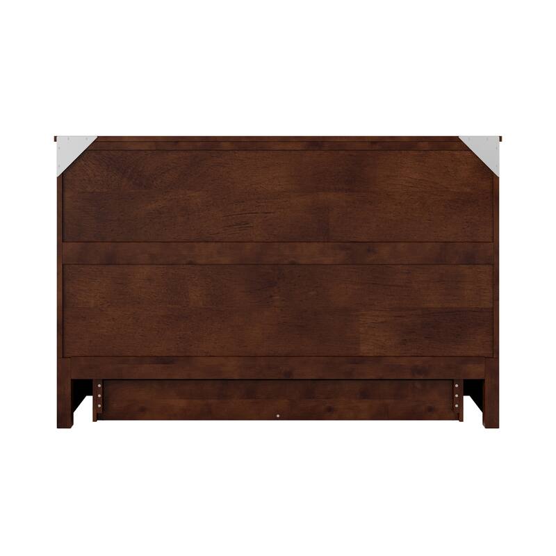 Tucson Murphy Bed Chest with 6" Mattress, Drawer & Built-in Charger