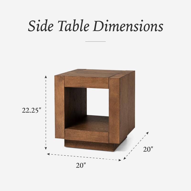 Maven Lane Artemis Contemporary Wooden Side Table