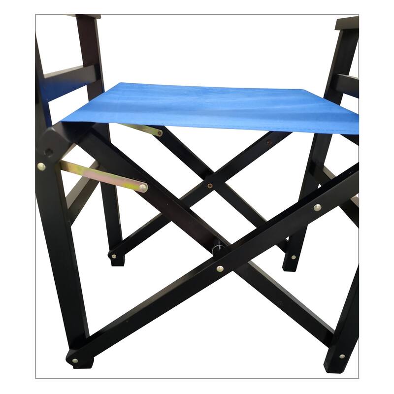 Set of 2 Wooden Canvas Folding Chairs