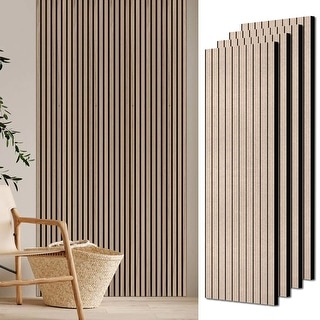 47" * 23" 3D Wood Slat Acoustic Wall Panels for Wall and Ceiling Decor ...