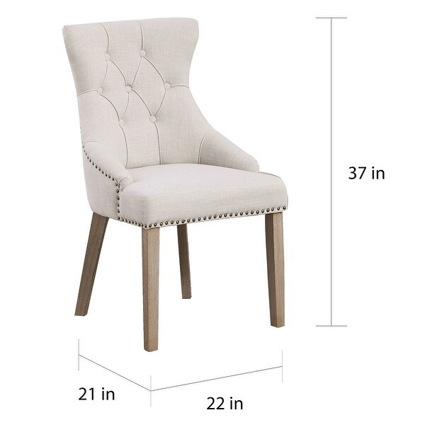 Gray studded hotsell dining chairs
