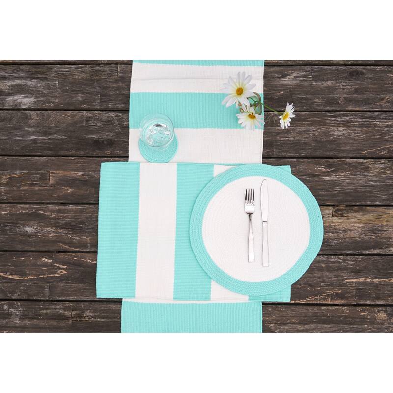 Rim Braided Round Placemats Sets of 6 Collection