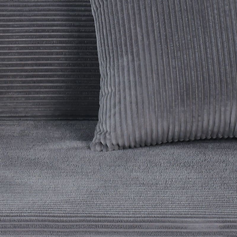 Corduroy Folding Compressed Sofa Couch with Freely Configurable Layout